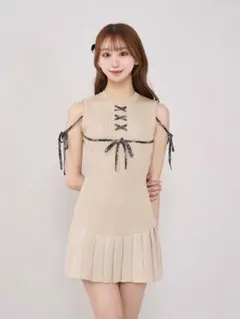 Darich ドッキングレースアップミニワンピース ダーリッチ