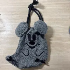 ディズニー耳付きボア巾着バッグ