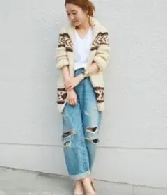 SHIPS Khaju カウチンニットカーディガン