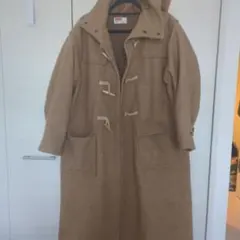 Vulcain ベージュ ダッフルコート フード付き