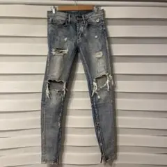 mnml ミニマル　ダメージデニム　スキニーパンツ　サイズ28