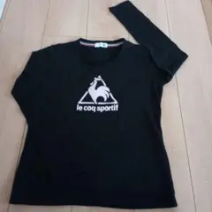 黒のロンＴ　ルコックスポルティフ