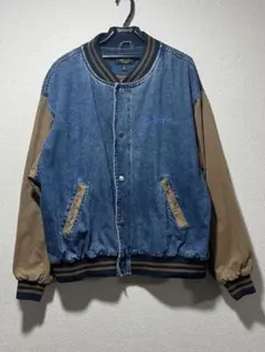 90s Dunbrooke デニムスタジャン 企業ロゴのサムネイル