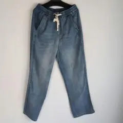 ライトブルー　デニムイージーパンツ　Lサイズ　メンズ