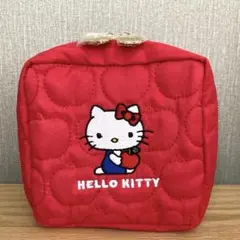 HELLO KITTY キティちゃん キルティングポーチ レッド