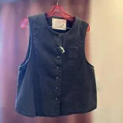 ダークグレー ノースリーブベスト Mサイズ