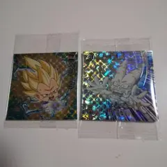 ドラゴンボール 超戦士シールウエハース超 超絶感謝の十周年レアシール2枚セット③