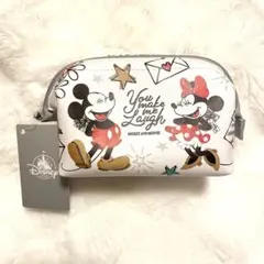 新品 ディズニーストア ワイヤーポーチ ミッキー ミニー　ポーチ　ペンケース