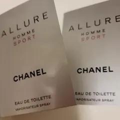 シャネル　アリュールオムスポーツオードゥトワレット/サンプルx2