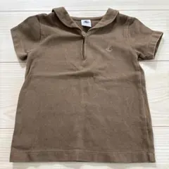 【PETIT BATEAU】プチバトー カーキ マリンTシャツ 24m