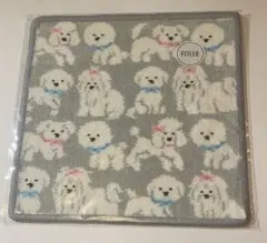 【新品未使用】 FEILERタオルハンカチ　モフモフワンチャン