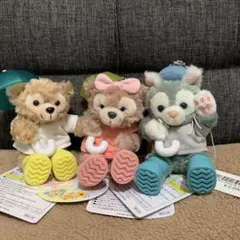 レイニーデイズ　 ダッフィー&シェリーメイ&ジェラトー二 ストラップ