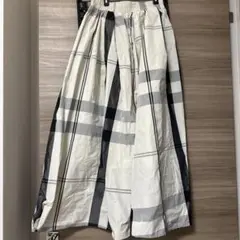 【フィフス】　チェック柄フレアスカート　フリーサイズ