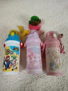 子ども用水筒 3点セット マリオ すみっコぐらし　ボンボンリボン　スケーターのサムネイル