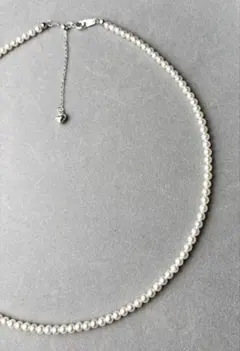 高品質淡水本真珠　ベビーパールネックレス 約3-3.5mm S925