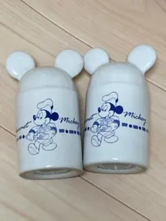 ミッキーマウス ソルト、ペッパー入れ　 2個セット
