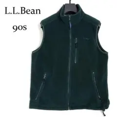 90s L.L.Bean エルエルビーン フリースベスト グリーン 旧タグ