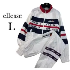 ellesse エレッセ トラックジャケット 上下セット L ジャージ ゆったり