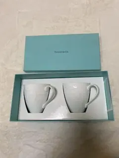 Tiffany & Co. ホワイトマグカップ 2個セット　ティファニー