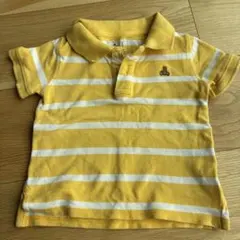 babyGap ポロシャツ 70 イエロー/ホワイト