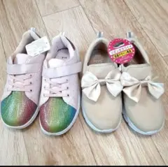 新品未使用　21センチ キッズスニーカー2点セット