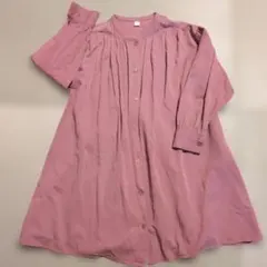 apres les cours シャツワンピース 七分袖