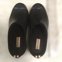HUNTER ブラック スリッパ