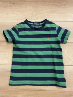 Polo by Ralph Lauren 緑青ストライプ Tシャツ 4T