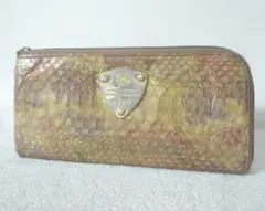 アタオ　パイソン　マルチカラー　長財布　ロングウォレット　L字ファスナー