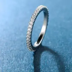 フルエタニティリング 11号 シルバー エタニティリング 華奢 指輪 チタンのサムネイル