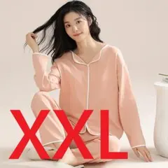 【94①ピンク】ナイトウェア・ルームウェア・ネグリジェ ・パジャマ・XXLのサムネイル