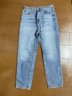 ストレートデニム ライトブルー ハイウエスト