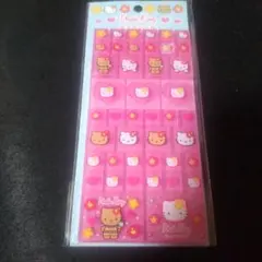 ハローキティ タイルシール ハイビスカス 日焼けキティ