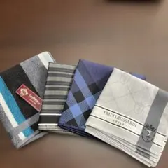 メンズハンカチ　4枚セット