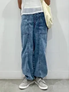 GU / コクーンジョガープルオンパンツ / ブルー XLサイズ