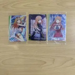 学園アイドルマスター　学マス　アイマス　ウエハース　カード　紫雲清夏　3点セット
