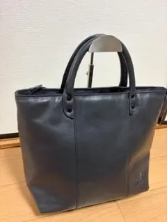 髭 HARVEST LABEL レザートートバッグ ネイビー