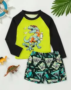 キッズ　男の子　水着　ラッシュガード　恐竜　プール