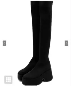 GRL ストレッチニット厚底ロングブーツ zr1194