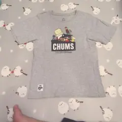 CHUMS チャムス Tシャツ グレー COOK WITHのサムネイル