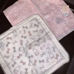新品タグ付　ジルスチュアート、ミッフィーコラボ、ピンクシンデレラ、タオルハンカチ