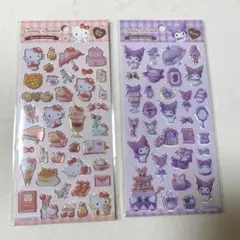 新品未使用　ハローキティ クロミ　キャンディステッカー　シール　2枚セット