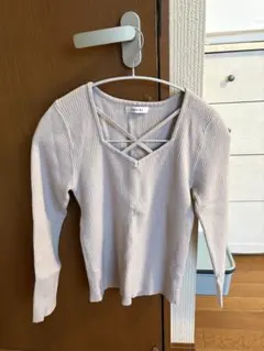 INGNI ライトグレー長袖トップス