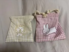 タイトー　ミッフィー一番くじ ライオンとウサギの巾着袋セット