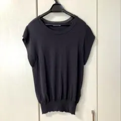 le. coeur blanc 半袖ニット ダークグレーのサムネイル