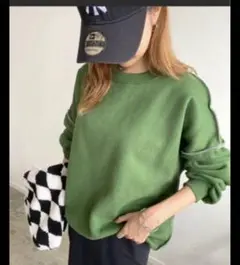 Futier land リンキングスウェットプルオーバー グリーン Fサイズ