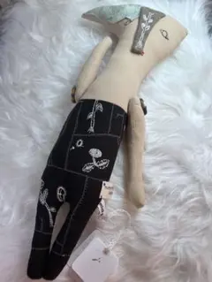 ミナペルホネン うさぎクッション こうさぎ symphony ブラック - メルカリ