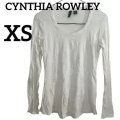 CYNTHIA ROWLEY ホワイト 長袖 Tシャツ 【XS】