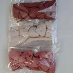 【新品】ベビー用ヘアバンド　3個セット　赤ちゃん　キッズ　プレゼント　出産祝い