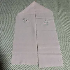 新品未使用❣️薄いピンク 花柄刺繍 半襟　着物　リメイク